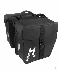 Haberland Sac Double - Basic 3.0 -Pas Cher Sacs Magasin 20112629 40300096 Haberland Basic 3punkt0 Doppeltasche schwarz 31L L beschriftet