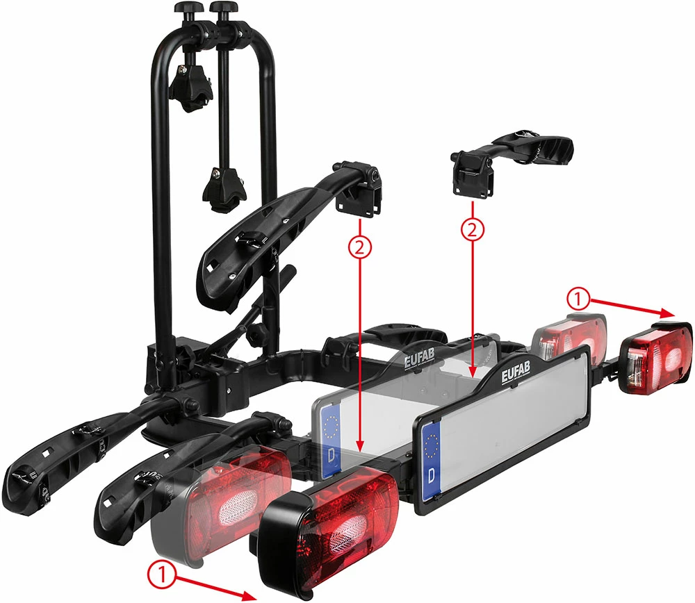 EUFAB Rail D'extension Pour Porte-vélos Crow Plus 2 EUFAB Rail D'extension Pour Porte-vélos Crow Plus – Image 2