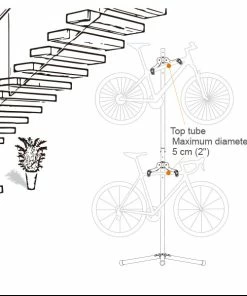 Ibera IB-ST9 Porte-vélos Double 7 Ibera IB-ST9 Porte-vélos Double -Pas Cher Sacs Magasin Ibera Fahrradhallter 4