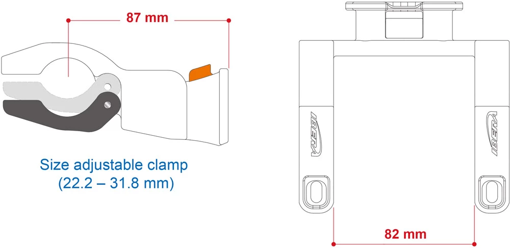 Ibera IB-QH2 Support Pour Sacoche De Guidon 2 Ibera IB-QH2 Support Pour Sacoche De Guidon – Image 2