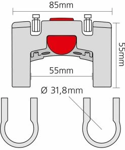 Rixen & Kaul - KLICKfix Adaptateur De Guidon Surdimensionné KLICKfix -Pas Cher Sacs Magasin Rixen Kaul KLICKfix Lenkeradapter OS 0211O cx4ruNDj5dIhoQ