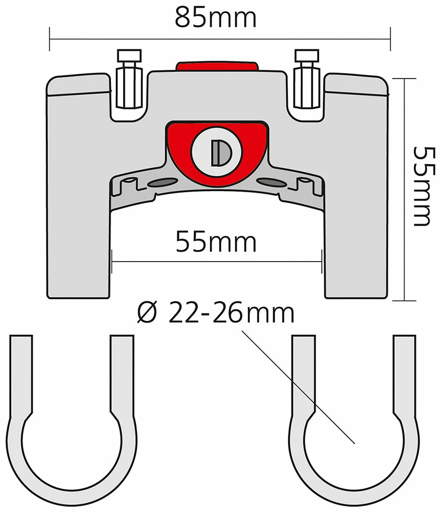 Rixen & Kaul - KLICKfix Adaptateur De Guidon KLICKfix Avec Antivol 3 Rixen & Kaul - KLICKfix Adaptateur De Guidon KLICKfix Avec Antivol â Image 3
