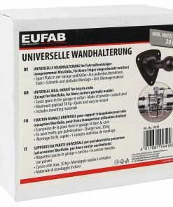 EUFAB Support Mural Pour Porte-vélos Long -Pas Cher Sacs Magasin eufab wandhalterung fuer fahrradtraeger lang 16418 300 4